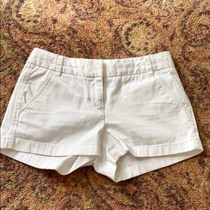 J Crew White Chino Shorts